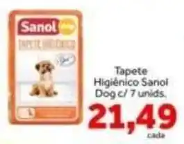 Shibata Supermercados Tapete higiênico sanol dog oferta