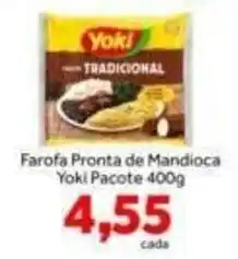 Shibata Supermercados Farofa pronta de mandioca yoki pacote oferta