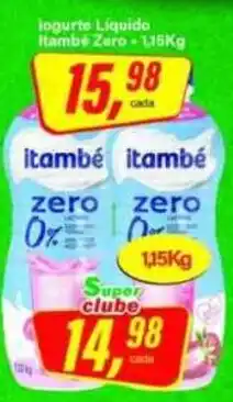 Rede Supermarket Iogurte liquido itambé zero oferta