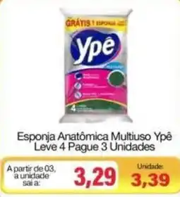 Spani Atacadista Esponja Anatômica Multiuso Ypê oferta