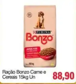Spani Atacadista Ração Bonzo Carne e Cereais oferta