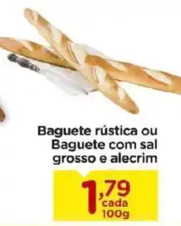 Carrefour Bairro Baguete rústica ou baguete com sal grosso e alecrim oferta