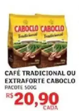 Café tradicional ou extraforte caboclo