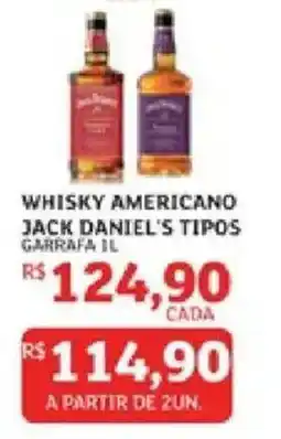 Assaí Atacadista whisky americano jack daniel's tipos oferta