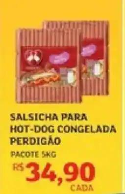 Assaí Atacadista Salsicha para hot-dog congelada perdigão oferta