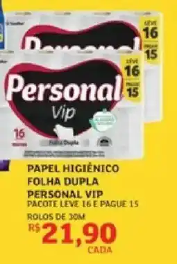 Assaí Atacadista papel higiênico folha dupla personal vip oferta