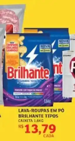 Assaí Atacadista Lava-roupas em pó brilhante tipos oferta