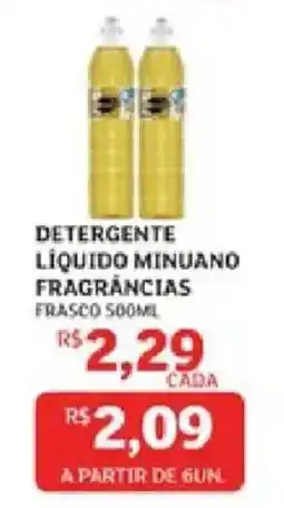 Assaí Atacadista detergente líquido minuano fragrâncias oferta