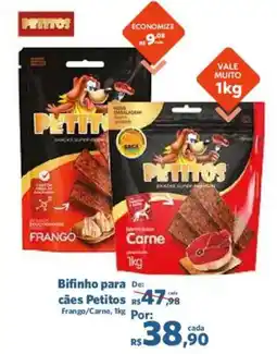 Sam's Club Bifinho para cães Petitos oferta