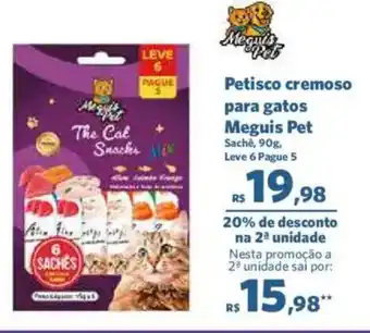Sam's Club Petisco cremoso para gatos meguis pet oferta