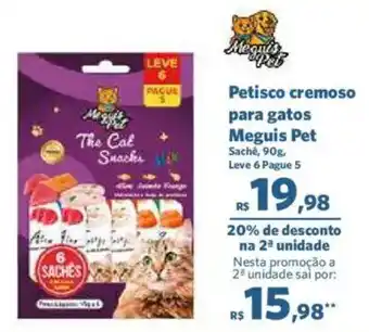 Petisco cremoso para gatos