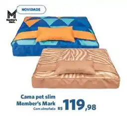 Sam's Club Cama pet slim Member's Mark oferta