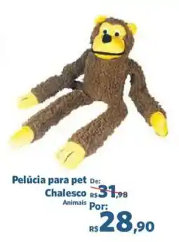 Sam's Club Pelúcia para pet Chalesco Animais oferta