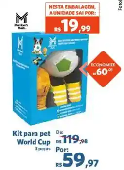 Sam's Club Kit para pet World Cup oferta