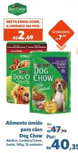 Sam's Club Alimento úmido para cães dog chow oferta