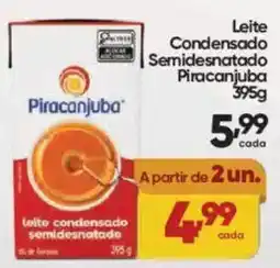 Lopes Supermercados Leite condensado semidesnatado piracanjuba oferta