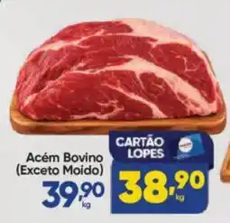 Lopes Supermercados Acém Bovino (Exceto Moido) oferta