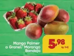 Lopes Supermercados Manga Palmer a Granel/ Morango Bandeja oferta