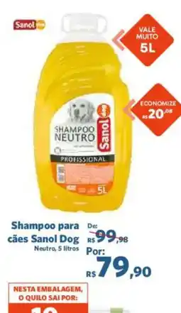 Sam's Club Shampoo para cães Sanol Dog Neutro oferta