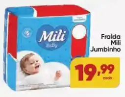 Lopes Supermercados Fralda Mili Jumbinho oferta