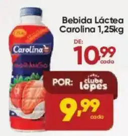 Lopes Supermercados Bebida Láctea Carolina oferta