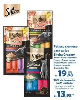 Sam's Club Petisco cremoso para gatos Sheba Creamy oferta