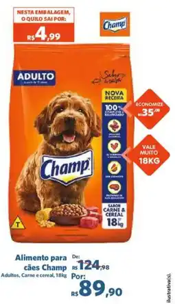 Sam's Club Alimento para cães Champ Adultos, Carne e cereal oferta