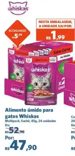 Sam's Club Alimento úmido para gatos Whiskas oferta