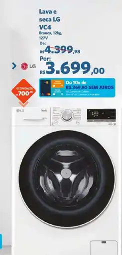 Sam's Club Lava e seca LG VC4 oferta