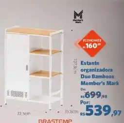 Sam's Club Estante organizadora duo bamboox member's mark oferta