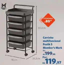 Sam's Club Carrinho multifuncional Pratik 5 Member's Mark oferta