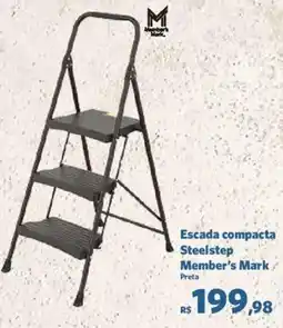 Sam's Club Escada compacta Steelstep Member's Mark Preta oferta