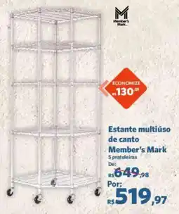 Sam's Club Estante multiuso de canto Member's Mark oferta