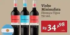 Novo Atacarejo Minimalista - vinho oferta
