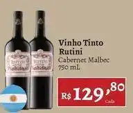 Novo Atacarejo Rutini - vinho tinto oferta
