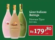 Novo Atacarejo Bottega - licor italiano oferta