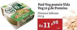 Novo Atacarejo Vida - patê veg protein veg 10 g de proteina oferta