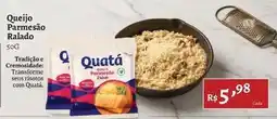 Novo Atacarejo Quatá - queijo parmesão ralado oferta