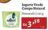 Novo Atacarejo Natural - iogurte verde campo oferta
