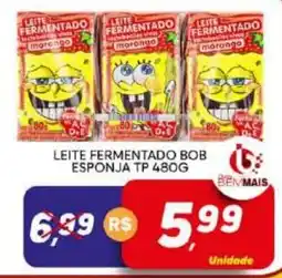 Supermercado Bem Barato Leite fermentado bob esponja tp 480g oferta