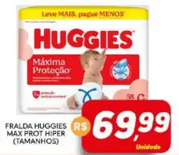 Supermercado Bem Barato Fralda huggies max prot hiper oferta