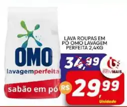 Supermercado Bem Barato lava roupas em pó omo lavagem perfeita oferta