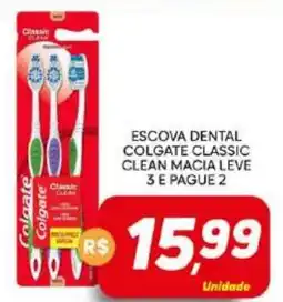 Supermercado Bem Barato Escova Dental Colgate Classic Clean Macia Leve oferta