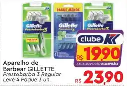 Komprao Atacadista Aparelho de Barbear GILLETTE Prestobarba 3 Regular oferta