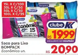 Komprao Atacadista Saco para Lixo BOMPACK Econômico un. oferta