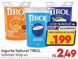 Komprao Atacadista logurte natural tirol oferta