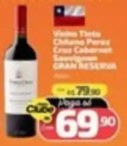 Supermercado Jacomar Vinho tinto chileno perez cruz cabernet sauvignon gran reserva oferta
