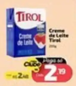 Supermercado Jacomar Creme de Leite Tirol oferta
