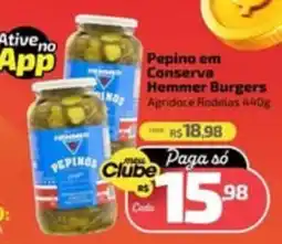 Supermercado Jacomar Pepino em conserva hemmer burgers oferta