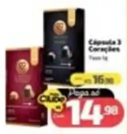 Supermercado Jacomar Cápsula 3 Corações oferta